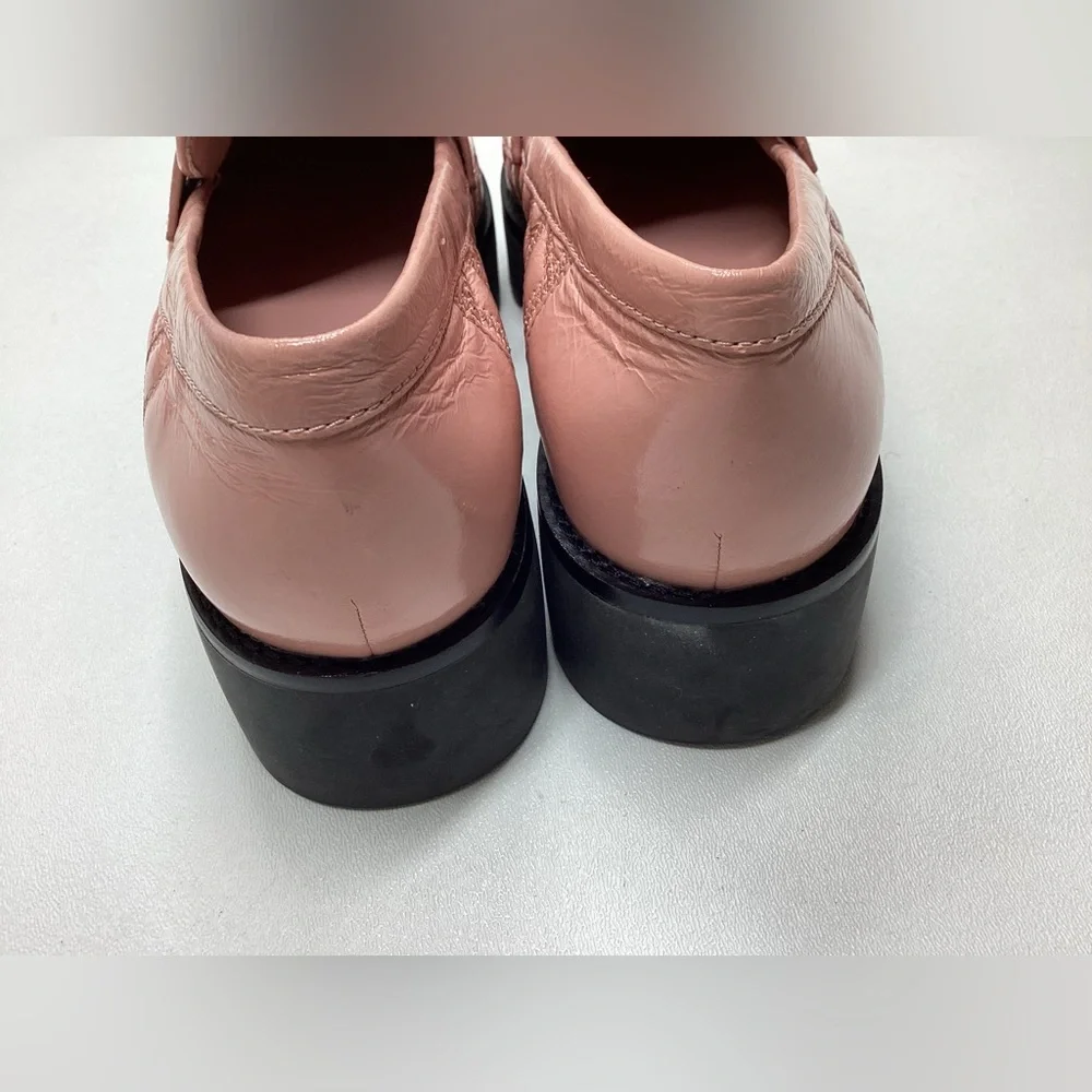 Tory Burch Women's Pink Mini Everly Chunky Leather Loafer Size  9